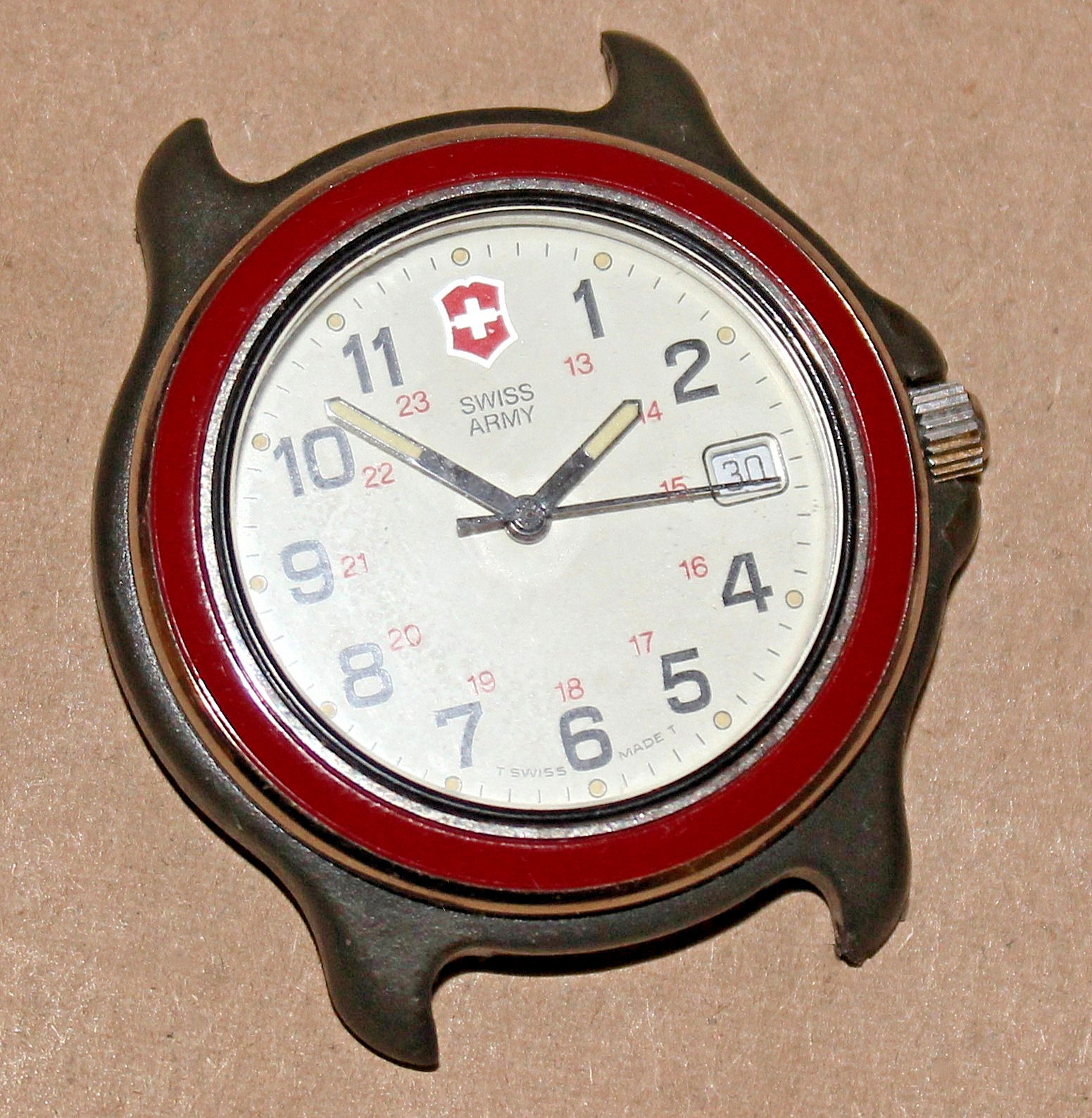Swiss Army Brand Marlboro 38mm Watch Only (No Band) FOR PARTS ONLY (vtg 90’s)