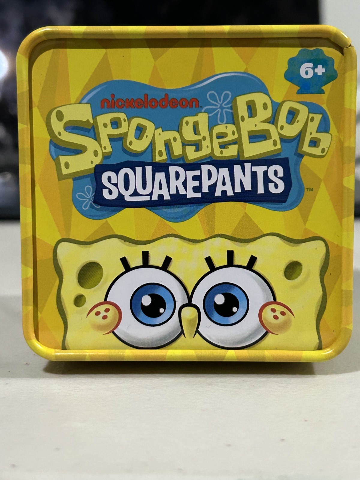 NEW Spongebob Digital Watch w/ Metal Tin Box LCD Interactive Flashing Display