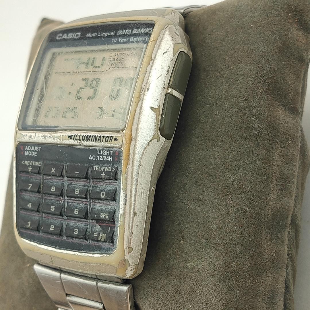 FOR PARTS Casio Data Bank DBO-02 Module 2888 Multi-Lingual Calculator Watch