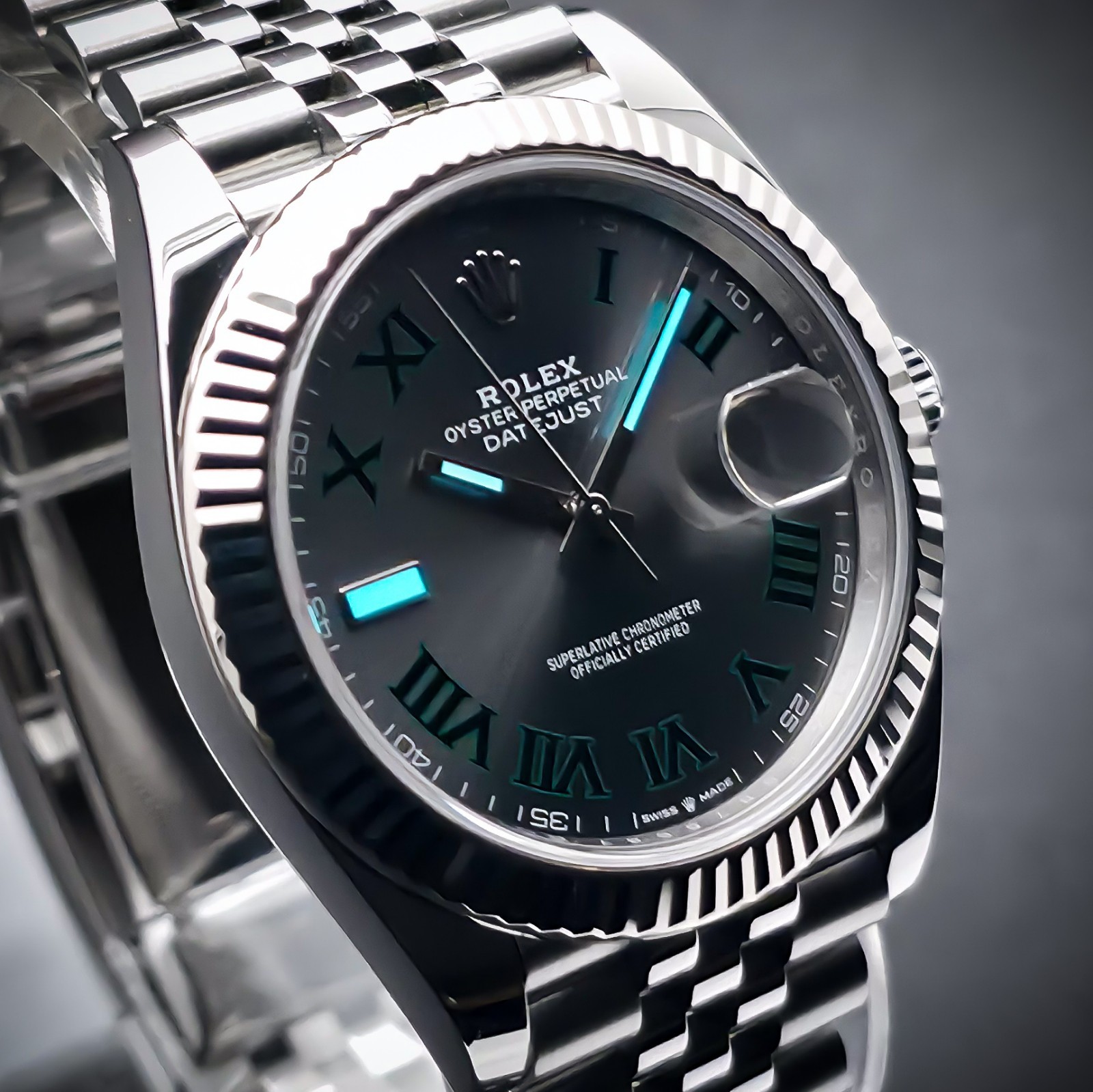 ROLEX DATEJUST “WIMBLEDON” | REF. 126334 | 41MM | GREY DIAL | 2023 | FULL SET