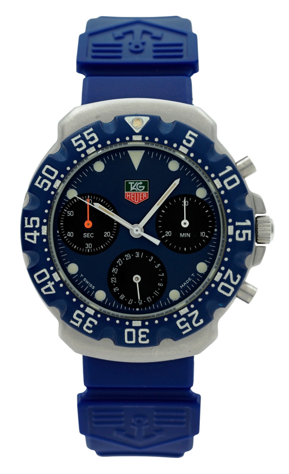 Tag Heuer 37mm Men’s Blue Dial Formula 1 Chronograph Swiss Watch! Ref: 470.513!