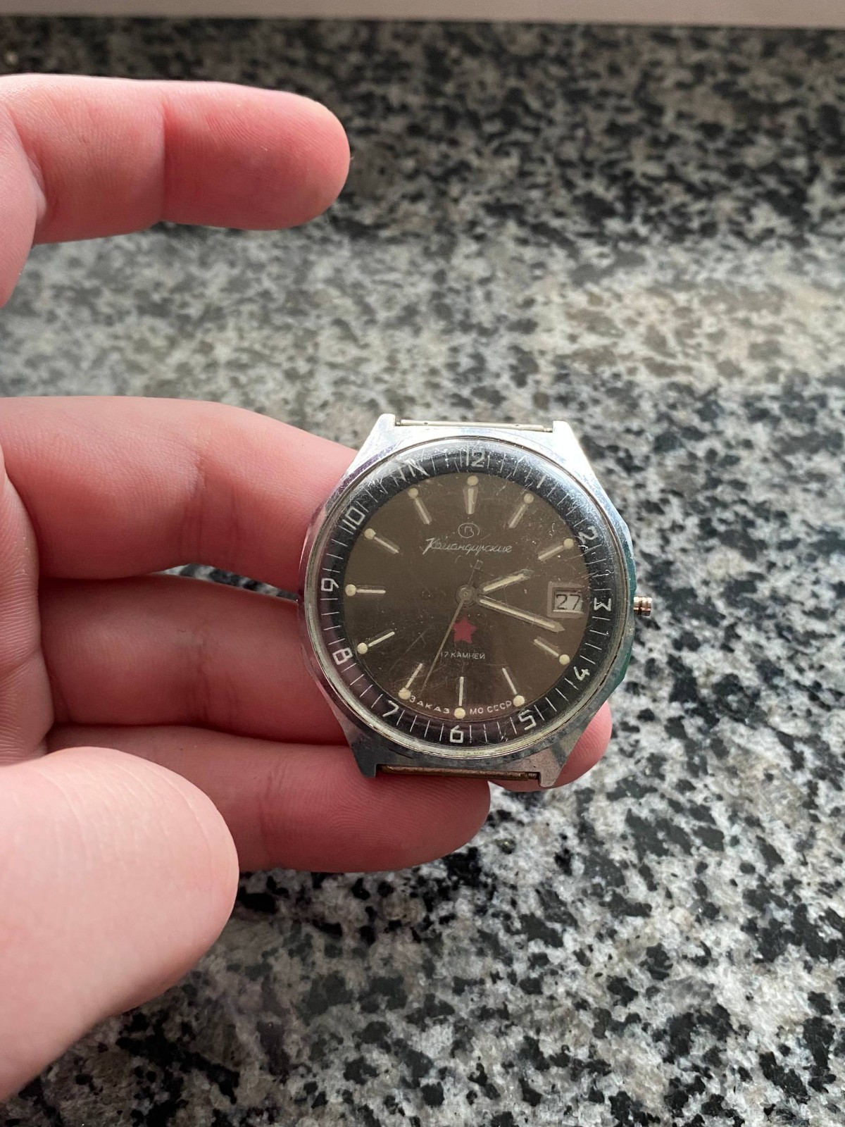 Vintage Komandirskie watch Soviet Komander USSR Mechanical Wristwach Rare watch