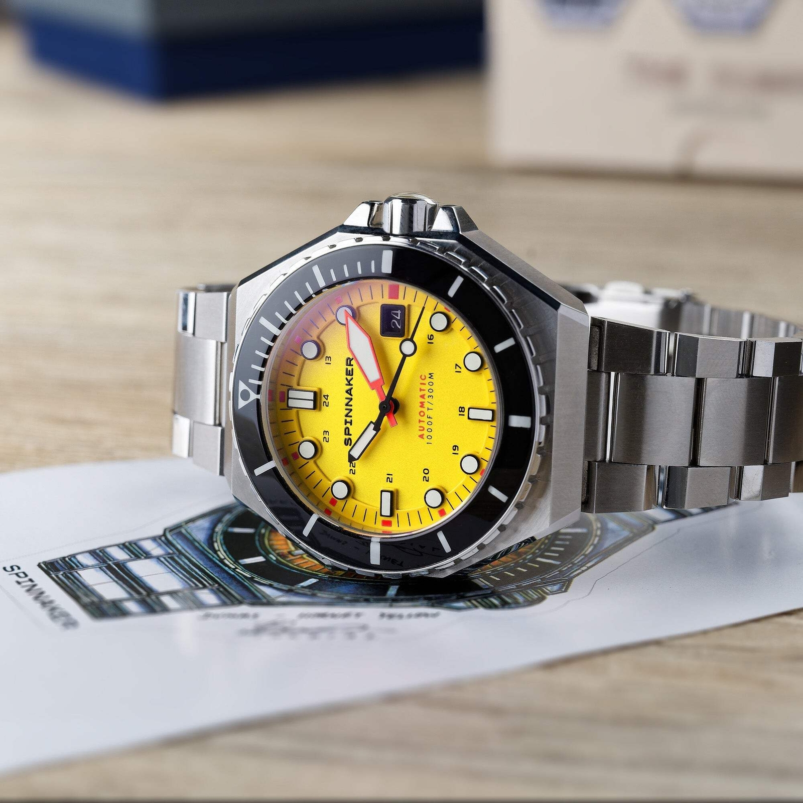 Spinnaker Dumas Stainless Steel 44mm Japanese Automatic Wristwatch