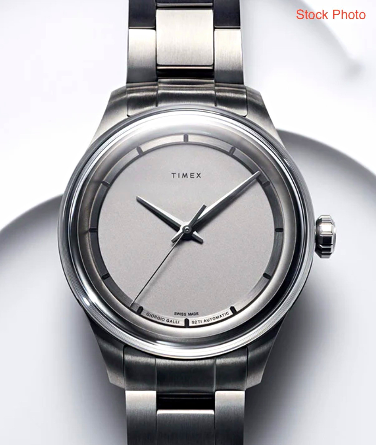 Timex Giorgio Galli S2Ti Automatic 38mm Titanium Silver Dial Bracelet