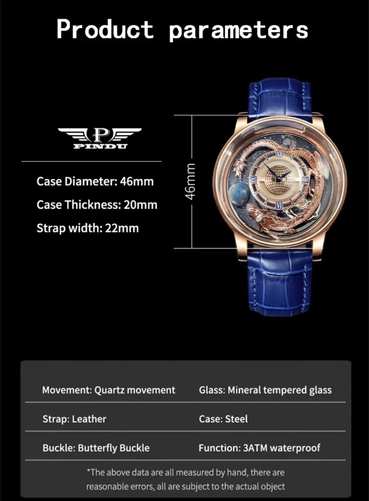 MONTRE HOMME PINDU DESING 6532 ROTARING ASTRONOMIA JACOB & Co.