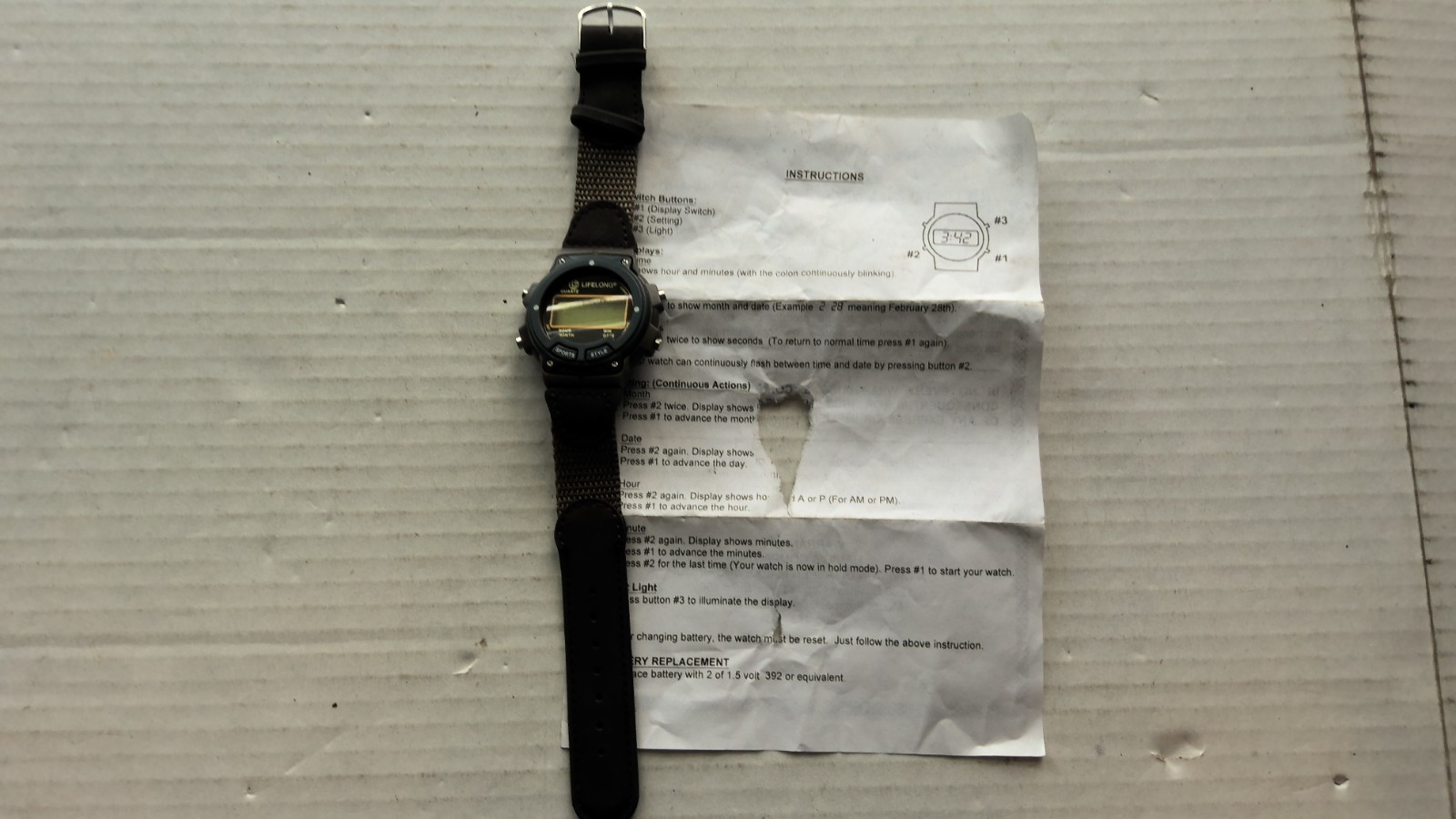 Lifelong Quartz Wrist Watch with Instruction Paper Hanig & Co Digital China