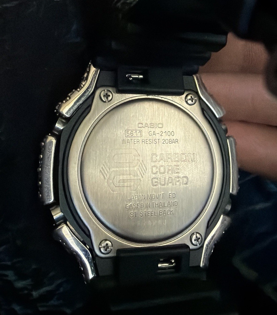 Bussdown Casio G-SHOCK GA-2100 Analog/Digital Quartz 200m Black Resin Strap 45mm