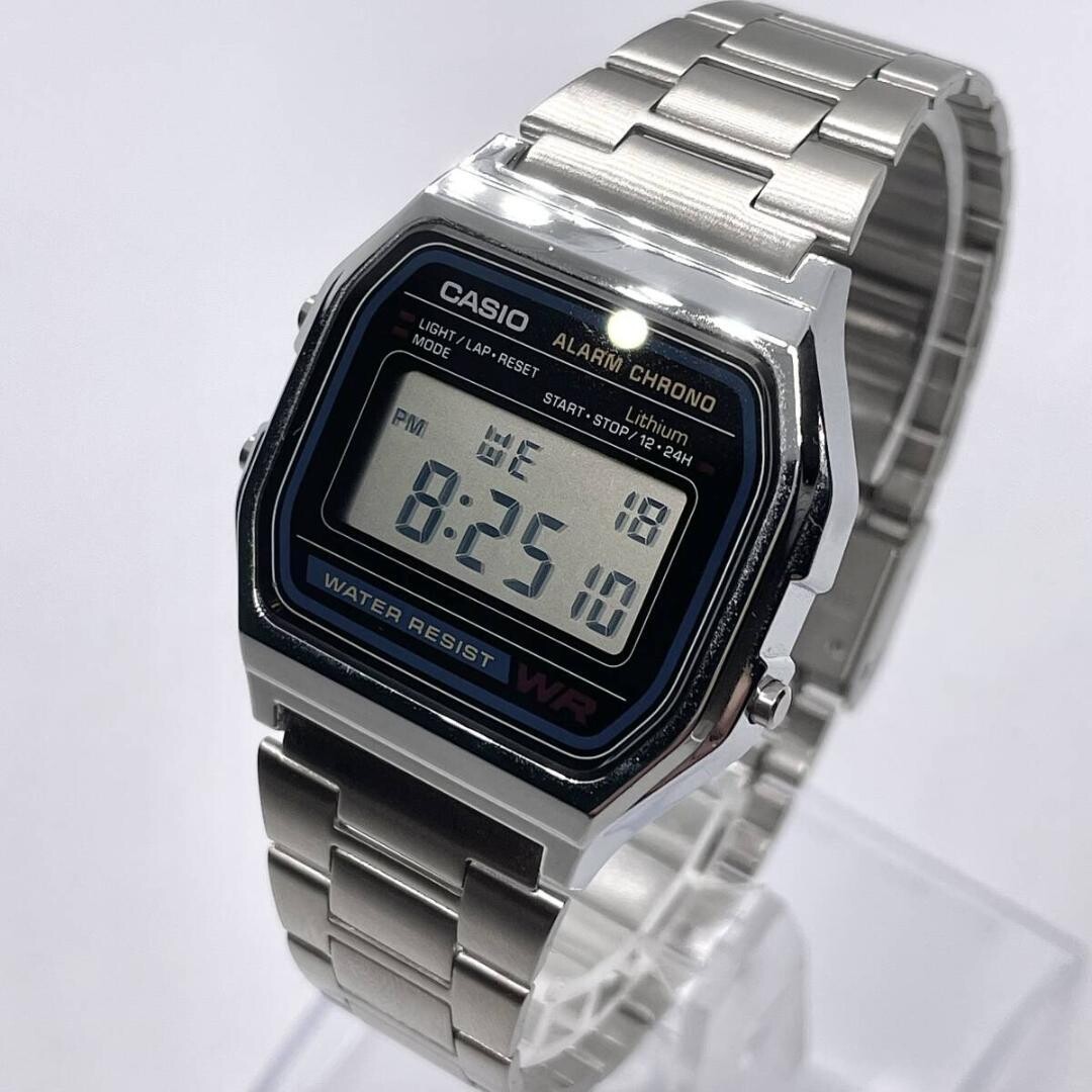 N/MINT Casio A158W Vintage Digital Alarm Chronograph Watch Authentic From Japan