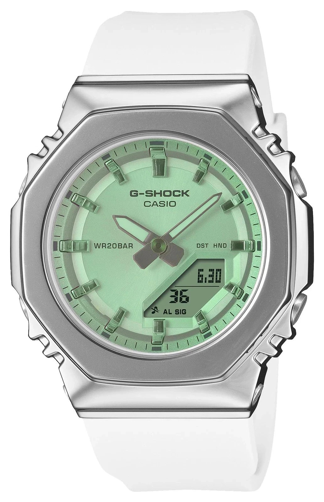 Casio G-Shock for Ladies’ Bio-Based White Resin Band Watch GMS2110SR-7A