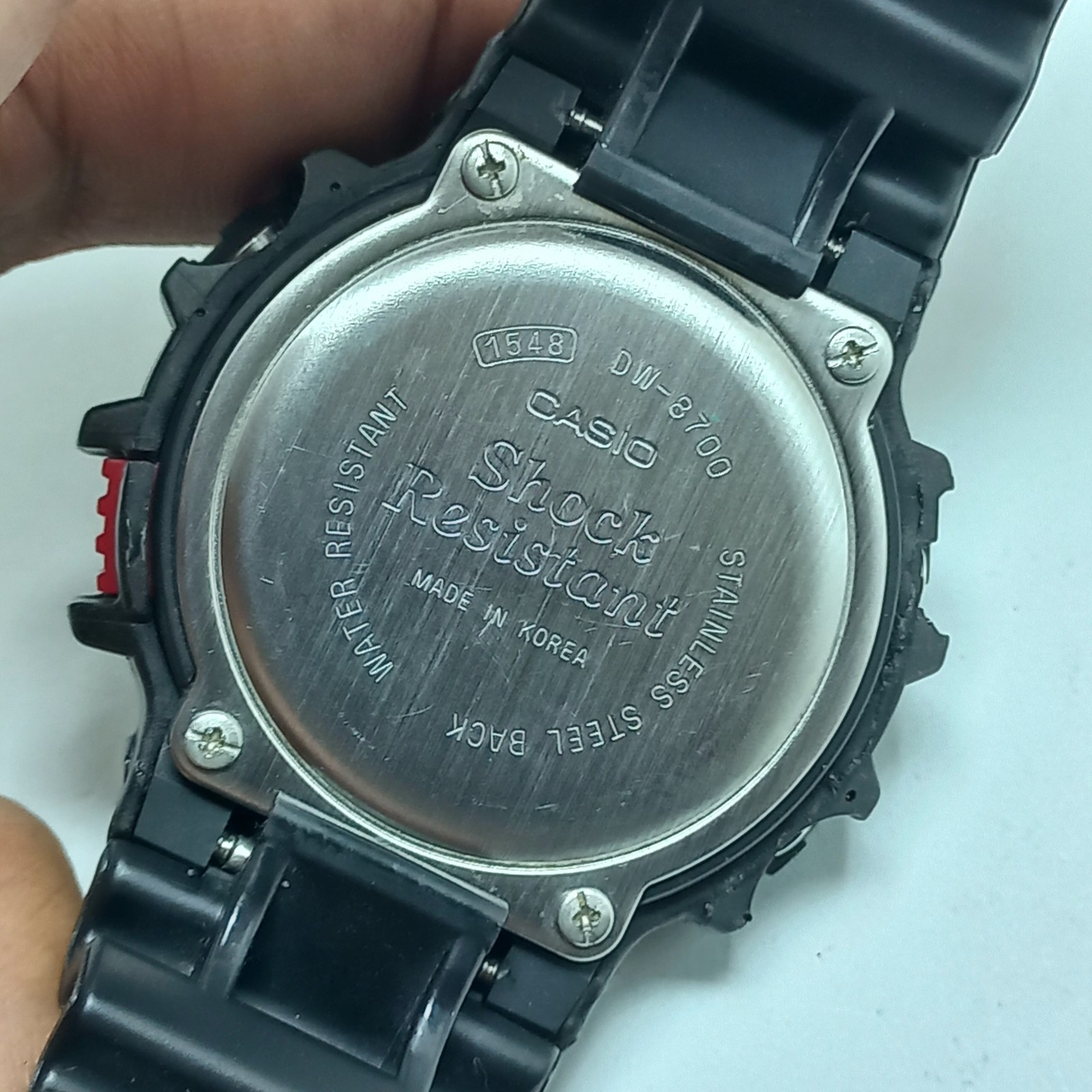 Vintage Casio G Shock DW-8700C Mod (1548) Fox fire Men Watch RARE