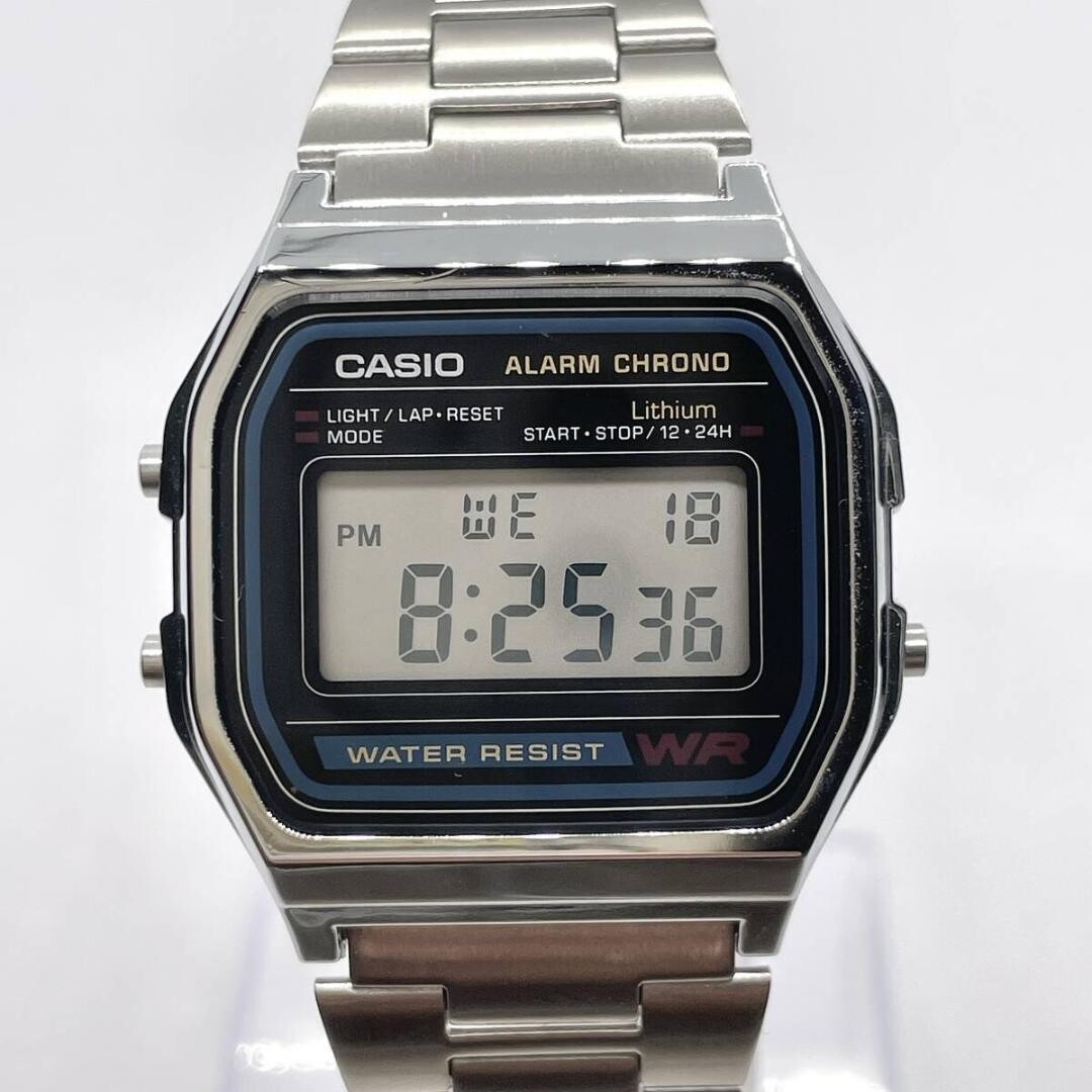 N/MINT Casio A158W Vintage Digital Alarm Chronograph Watch Authentic From Japan
