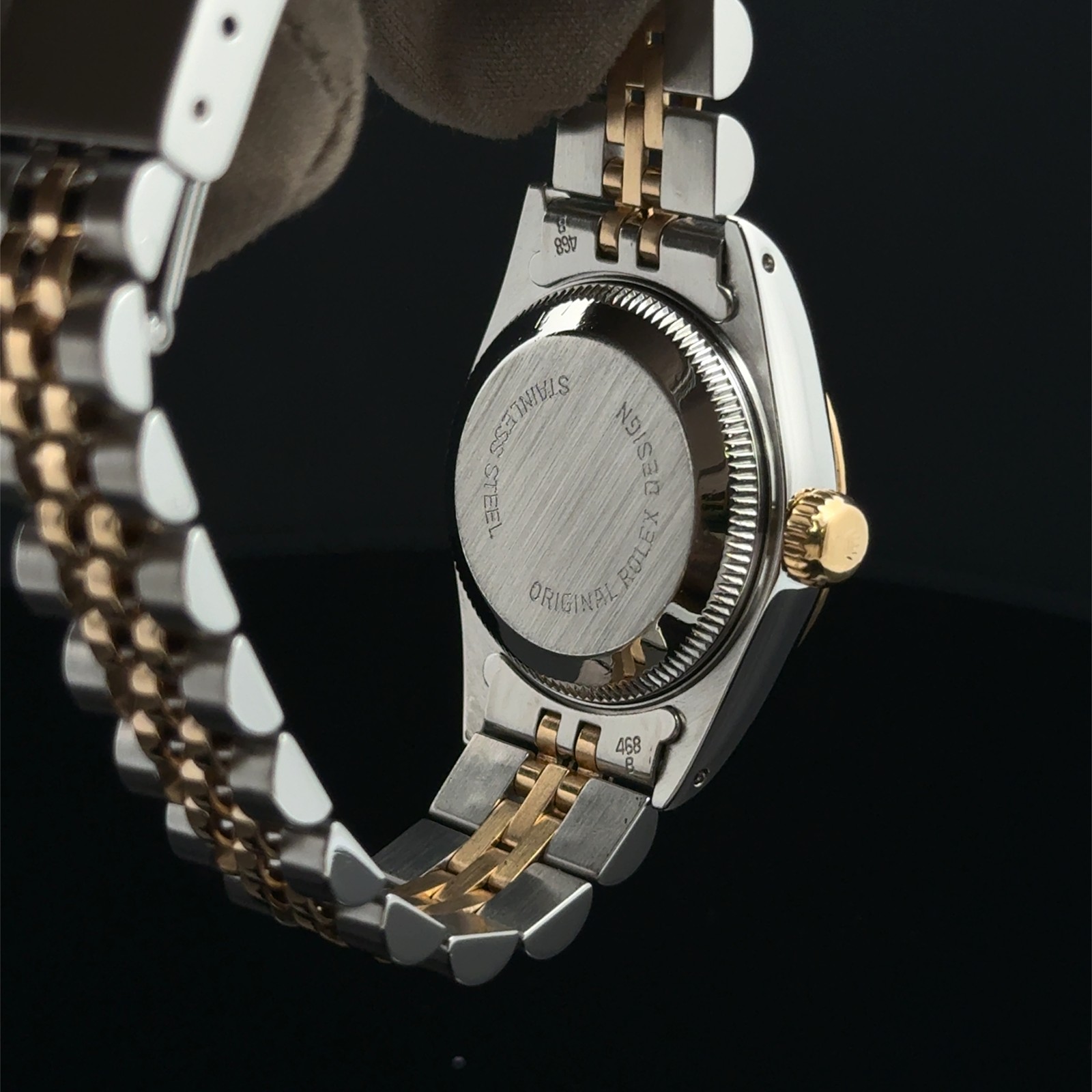1987 Rolex Datejust Lady Champagne Stick Jubilee 69173 Steel & YG
