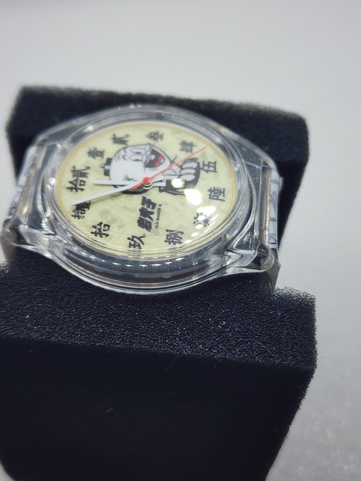 Old Master Q Alfonso Wong Chak 老夫子 Lo Fu Gee Hong Kong VTG Cantonese Comic Watch
