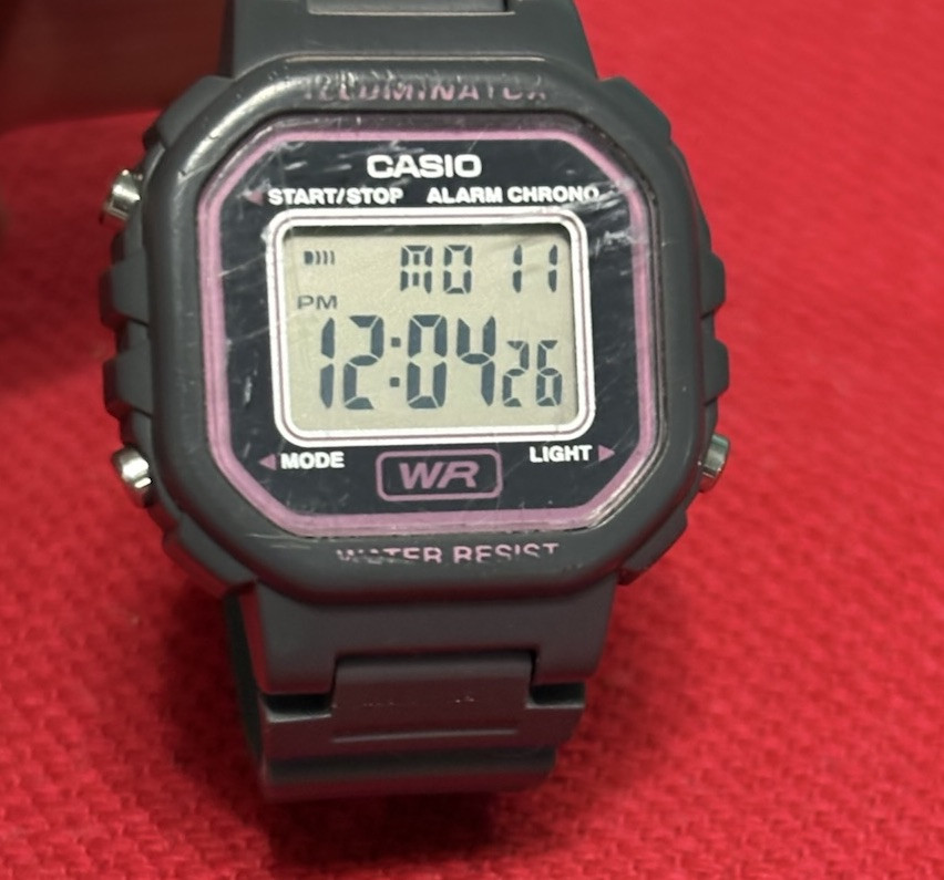 CASIO LA-20WH-8A Urethane Band Quartz 50M WR Wrist Digital Unisex Watch READ