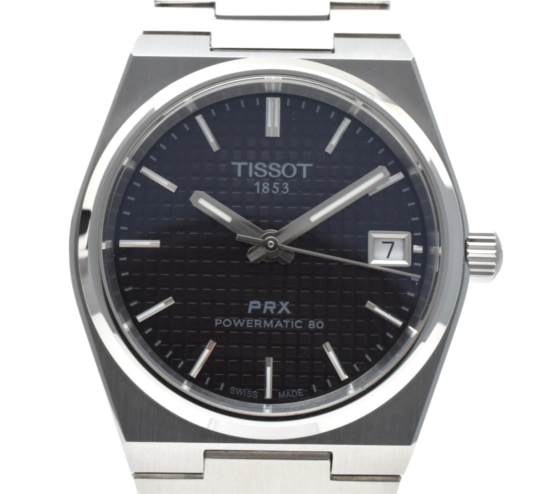 ▶️TISSOT PRX Powermatic 80 T137207 Black Dial Date Men’s Watch Swiss Made