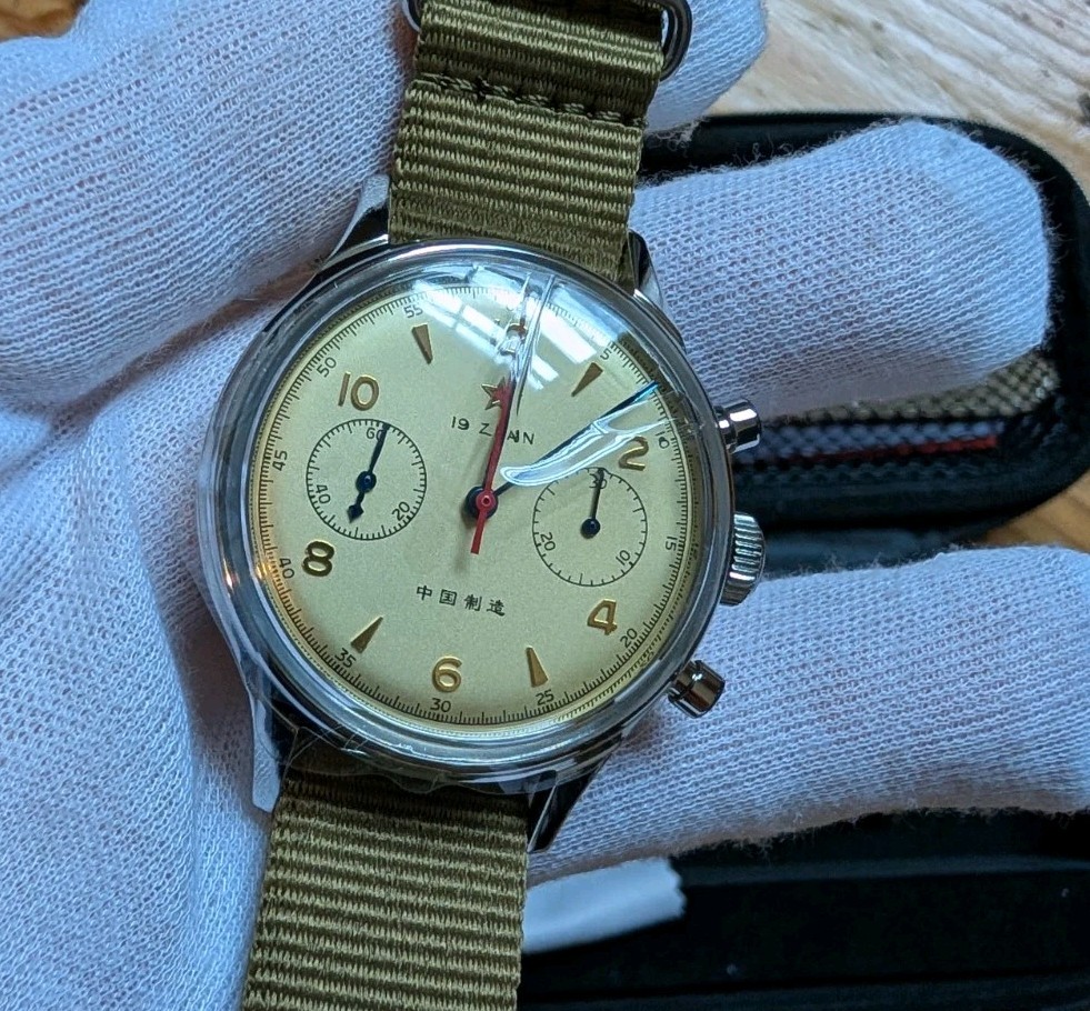 NEW 38mm Seagull 1963 Air Force Pilot Chronograph ST1901 Mechanical Watch