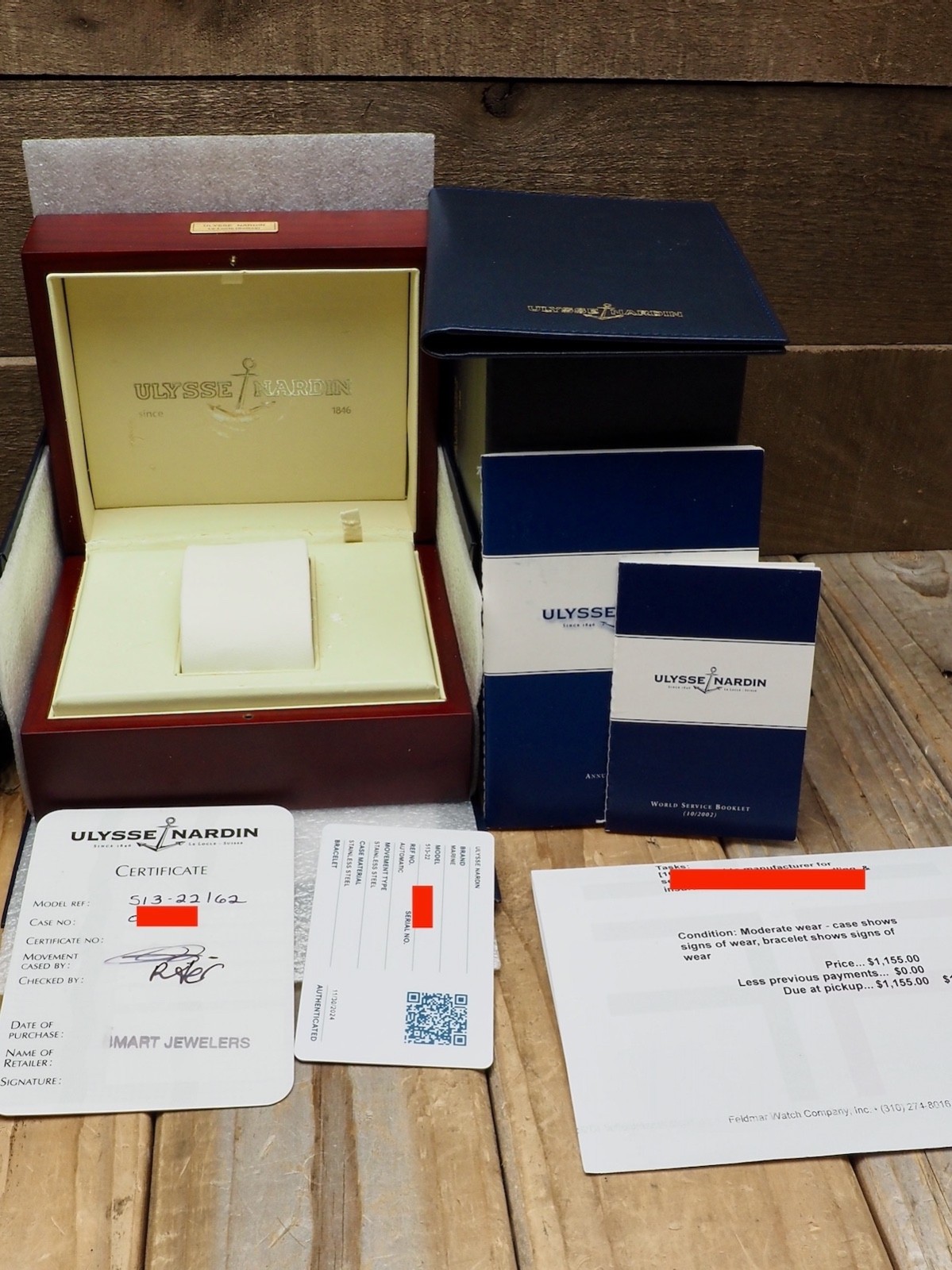 Ulysse Nardin Marine Annual Calendar Chronograph 99% LNIB 513-22 Full Set!