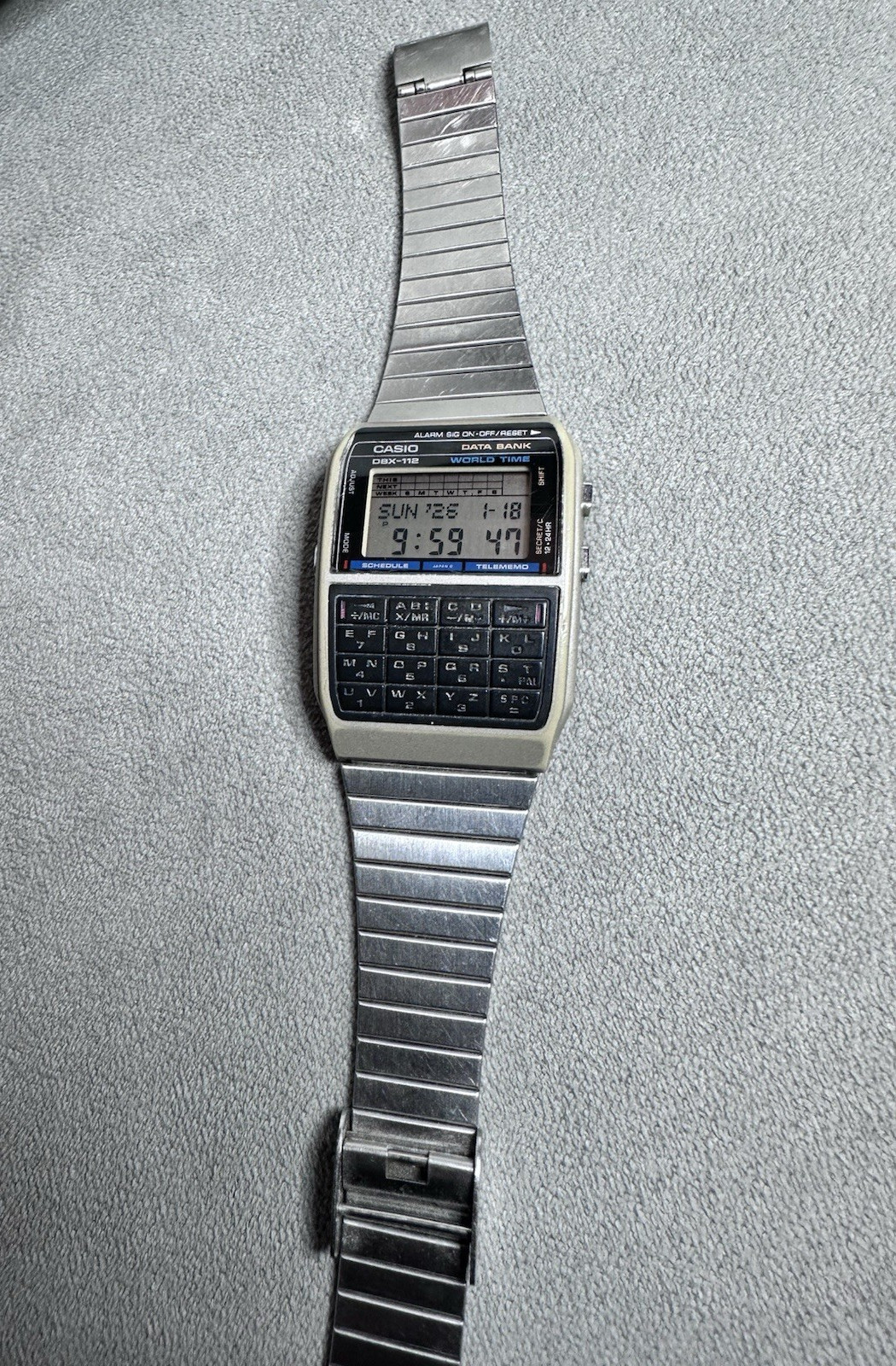 Casio DBX-112 World Time Data Bank watch