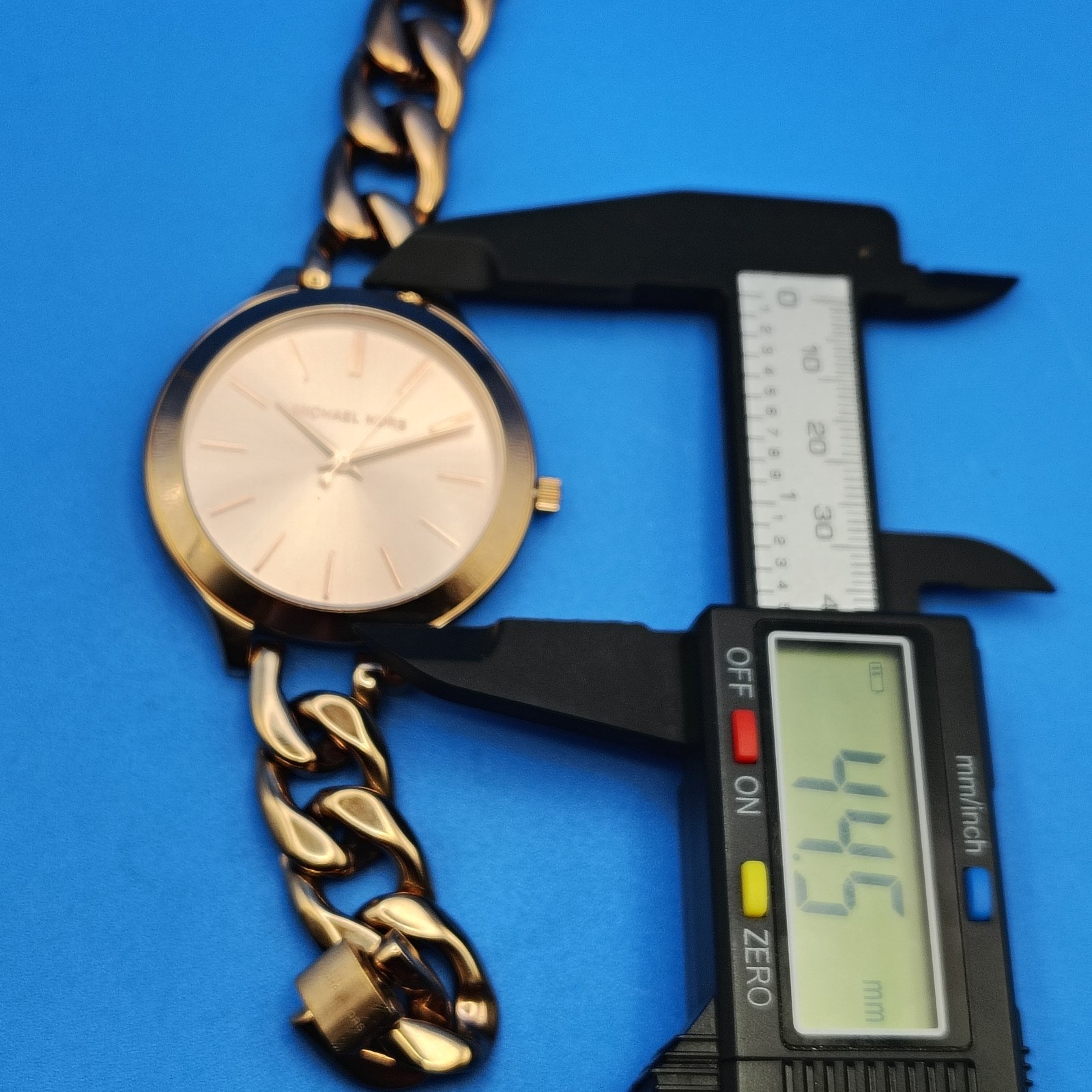 Vintage 2014 Michael Kors Rose Gold Designer 44mm Women’s Quartz Fashion Watch